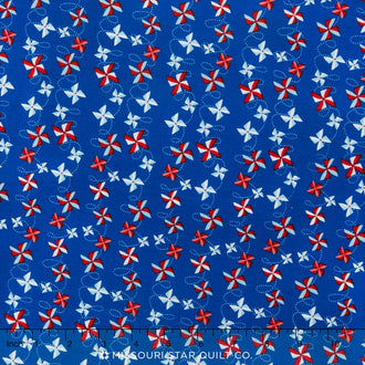 Summer Celebration - Pinwheels Navy Yardage