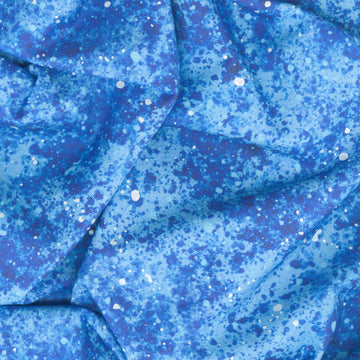 On Dragonfly Wings - Spatter Texture Blue Yardage Alternative View #1