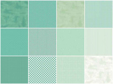 Handpicked Produce Bright Basics Mint Julep 10" Stackers 24 pcs. Alternative View #2