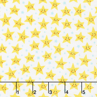 Daydreamer - Stars White Yardage