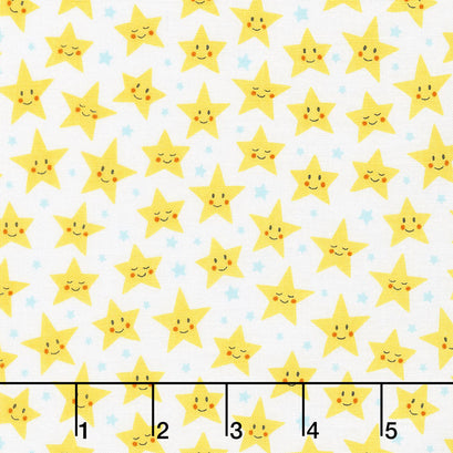 Daydreamer - Stars White Yardage