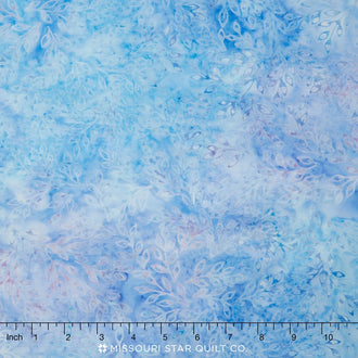 Artisan Batiks - Elementals Leaflets Cornflower Yardage