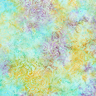 Tonga Batiks - Paradise Swirling Paisley Palm Yardage