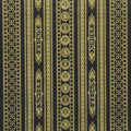 Sewing with Singer - Stripes Black Metallic Yardage