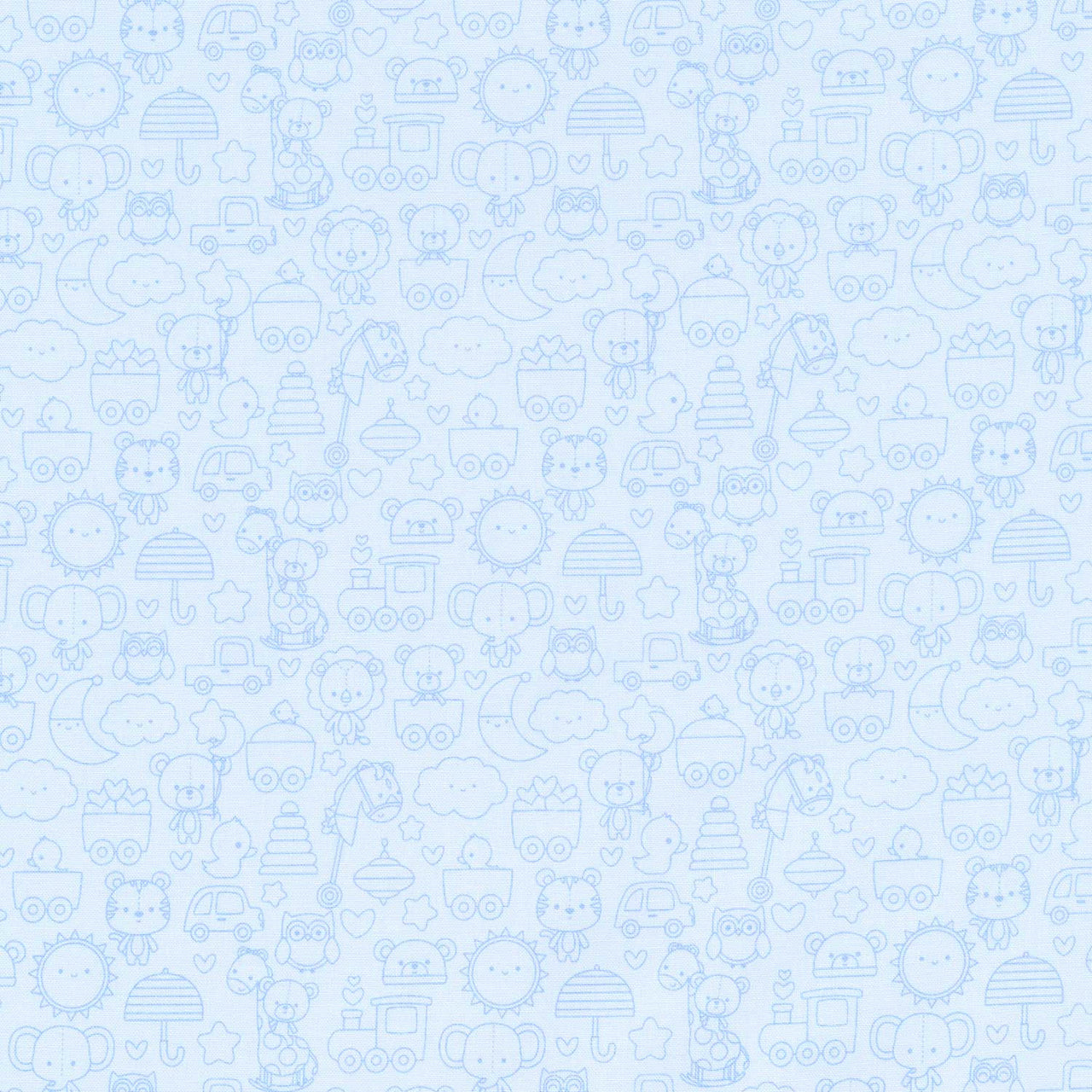 Special Delivery - Tone-on-Tone Blue Yardage Primary Image