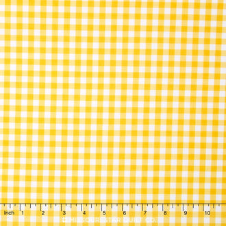 Medium Gingham - Yellow Yardage