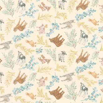Willow's Farm - Farm Animals All Over Sunshine Yardage