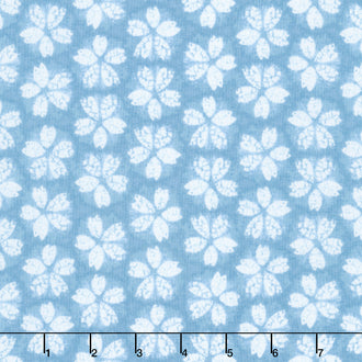 Shibori Blues - 2024 Cherry Blossoms Blue Yardage