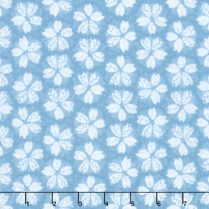 Shibori Blues - 2024 Cherry Blossoms Blue Yardage