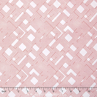 Fractals Wide - Fractals Red on White 108" Wide Backing
