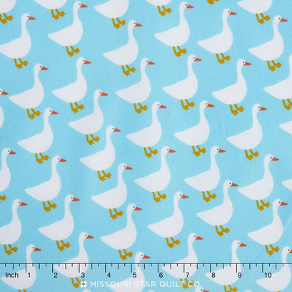 Urban Zoologie Minis - Ducks Water Flannel Yardage