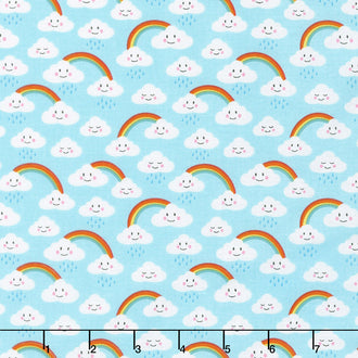 Daydreamer - Rainbow Blue Yardage