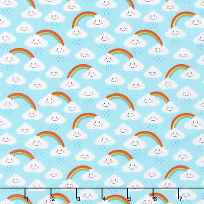 Daydreamer - Rainbow Blue Yardage