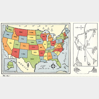 Old School - School Map Multi Panel