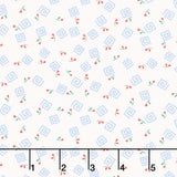At the Cottage Favorites - Spiral Blue Yardage Primary Image
