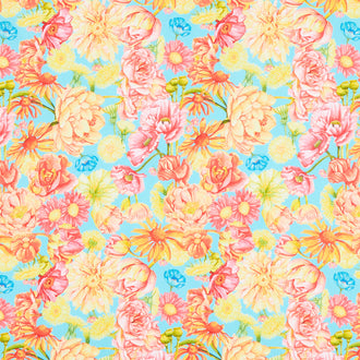 Spring Dreams - Dream Garden Aqua Yardage