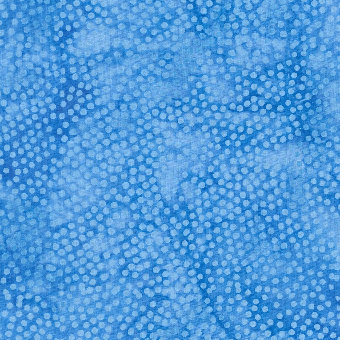 Summertime Batiks - Spots Blue Bluebird Yardage