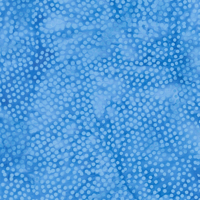 Summertime Batiks - Spots Blue Bluebird Yardage Primary Image
