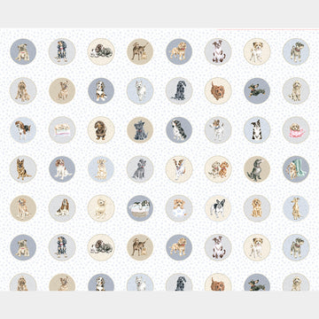 Whiskers & Paws - Dogs Running Circles Multi Panel Primary Image