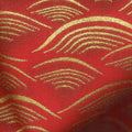 Imperial Collection 14 - Waves Crimson Metallic Yardage