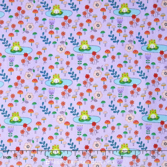 Princess Dreams - Princess Frog Purple Yardage
