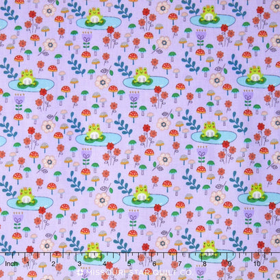 Princess Dreams - Princess Frog Purple Yardage