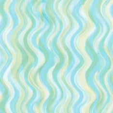 Seascape - Waves Green Aqua Yardage Primary Image