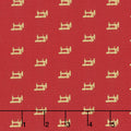 Sewing with Singer - Mini Sewing Red Metallic Yardage