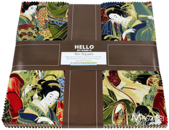 Oriental Traditions Crimson Ten Squares
