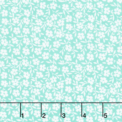 At the Cottage Favorites - Flowers Aloe Yardage