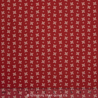 Betsy's Basket - Squares Red Yardage