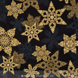 Holiday Flourish - Antique Stars Metallic Yardage