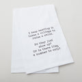 It Takes a Village, is there a Number to Call Kitchen Tea Towel - White