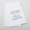 It Takes a Village, is there a Number to Call Kitchen Tea Towel - White Primary Image