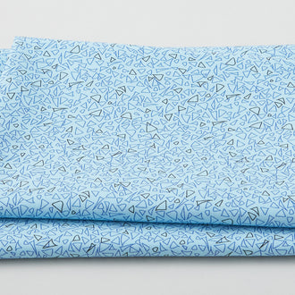 Best Bits - Triangles Aqua 2 Yard Cut
