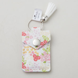 Leather Scissor Pouch with Scissors - Picnic Florals