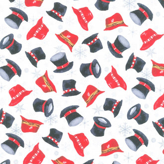 Snow Crew - Tossed Hats Multi Yardage