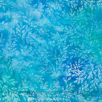 Artisan Batiks - Elementals Leaflets Blueberry Yardage