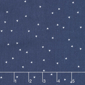 A Little Sweetness - Sweetness Hearts Navy Yardage