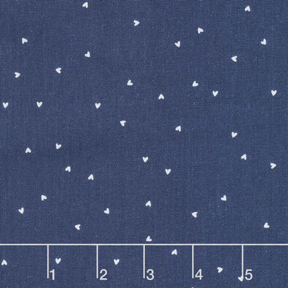 A Little Sweetness - Sweetness Hearts Navy Yardage