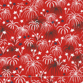 Patriotic Parade - Fireworks Red Yardage
