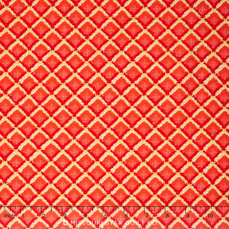 Church Ladies' Aprons - Gingham Orange Yardage