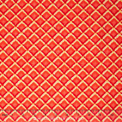 Church Ladies' Aprons - Gingham Orange Yardage