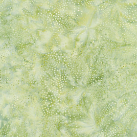 Full Bloom Batiks - Dots Dark and Light Green Yardage Primary Image
