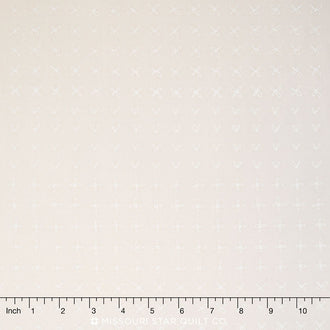 Blueberry Park - Neutral Snow Sprouting Row Yardage