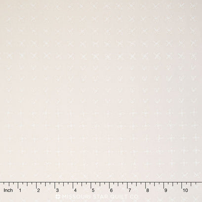 Blueberry Park - Neutral Snow Sprouting Row Yardage