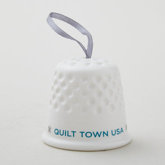 Missouri Star Ceramic Thimble Ornament - White