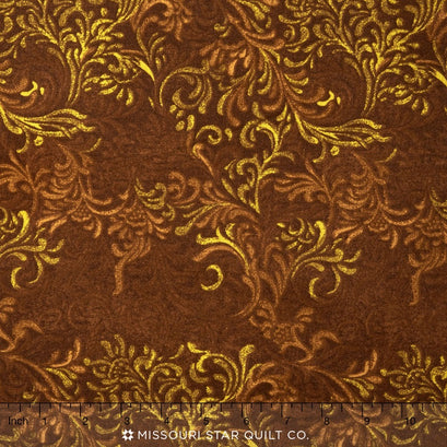 Wilmington Essentials - Flourish Brown 108" Backing
