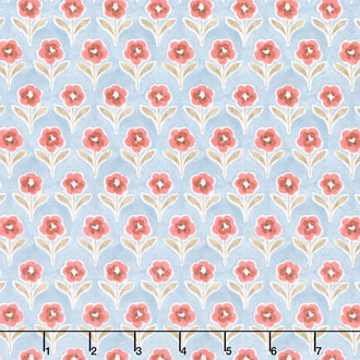 Countryside - Blossom Blue Yardage