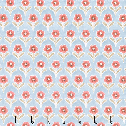 Countryside - Blossom Blue Yardage